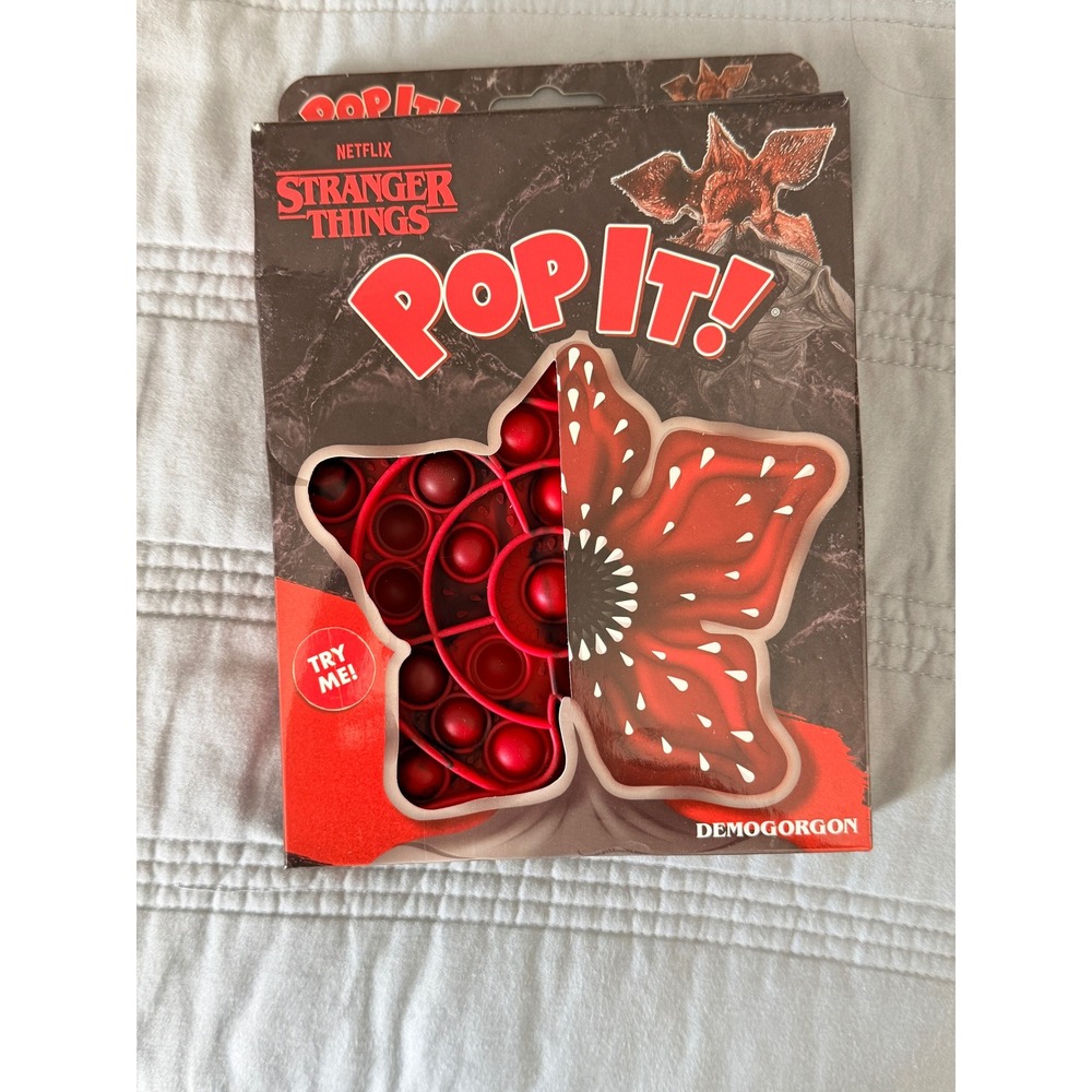 Stranger Things‎ Demogorgon Pop It Fidget Toy Netflix Buffalo Games Red NEW